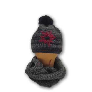 loop schal mütze set