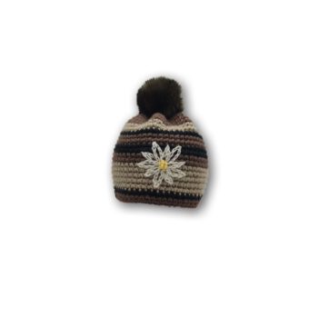 edelweiß bommel mütze