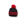 rot schwarze bommel mütze