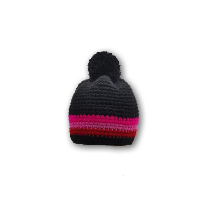 pink bommel mütze
